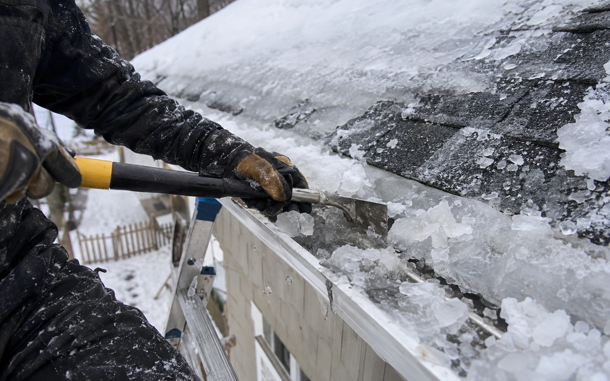 Ice dam removal contractor